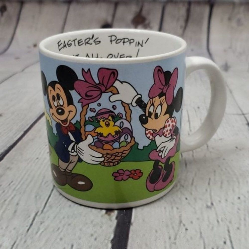 Vintage 80s Disney Applause Mickey & Minnie Coffee Mug
